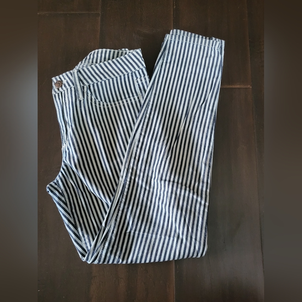 Striped Blue and White Pants